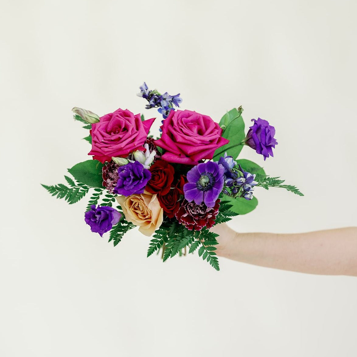Jewel Toned Bridesmaid Bouquet for DIY Wedding Flowers by Flower Moxie
