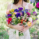Wildflower Bridal Bouquet with Feverfew, DIY Wedding Bouquet by Flower Moxie