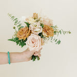 canyon rose DIY bridal bouquet flowers