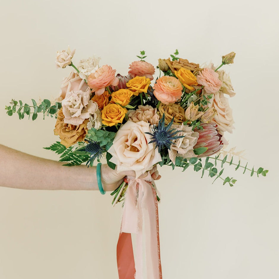 diy bridesmaid bouquets and diy bridal bouquet
