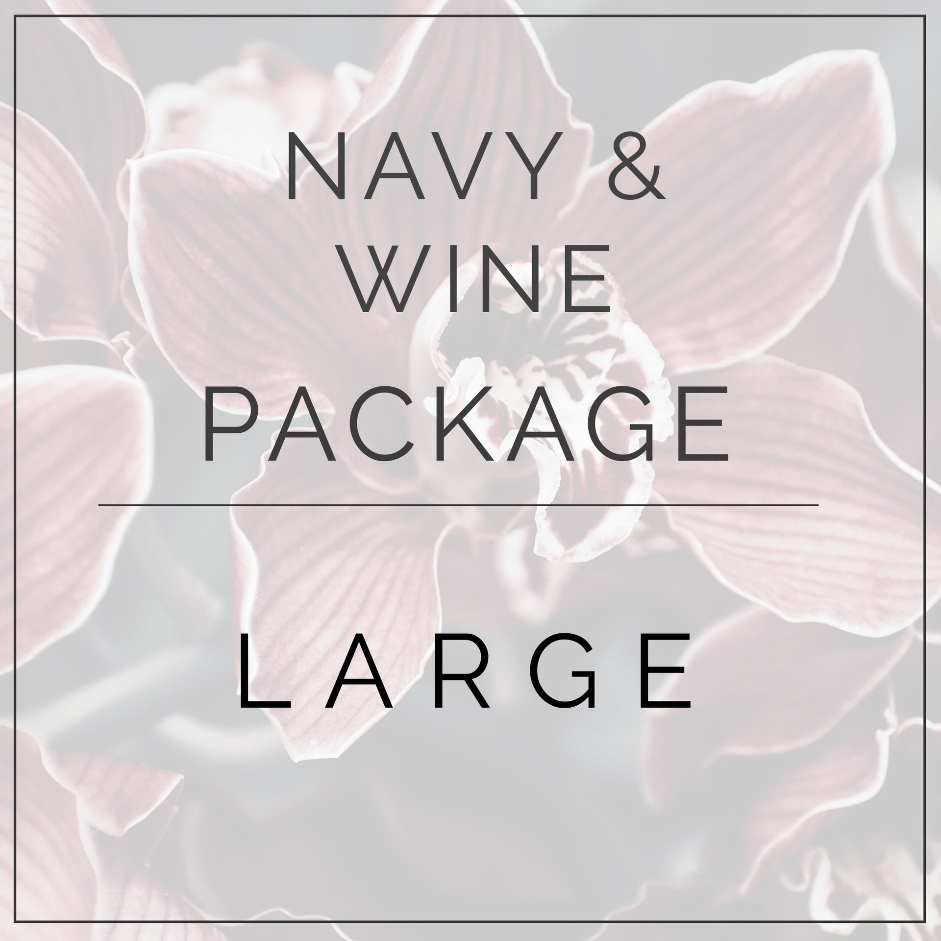 Navy and Wine Bridesmaid Set- Makes 5-6